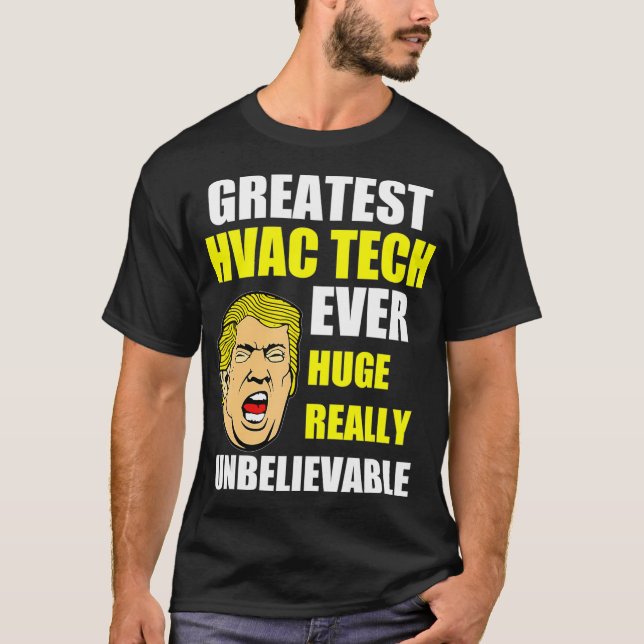 Camiseta humor de donald trump, técnico de tecnología de HV (Anverso)