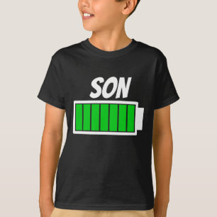 Camiseta Humor de energía de batería alta de Son