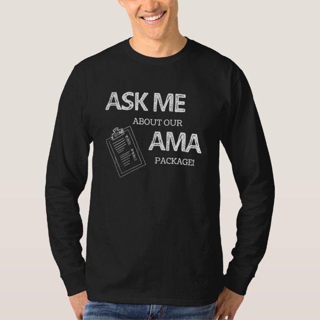 Camiseta Humor de enfermera me pregunta por nuestro paquete (Anverso)