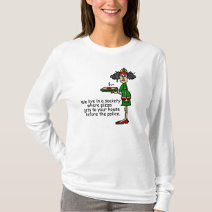Camiseta Humor de entrega de pizza