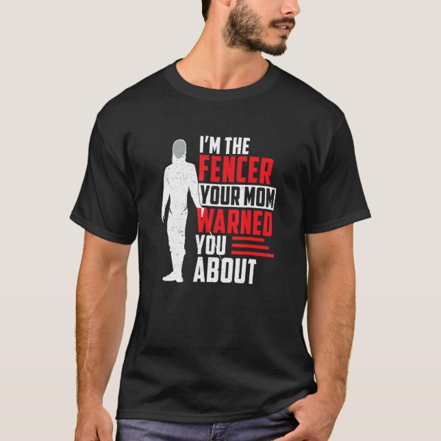 Camiseta Humor De Esgrima Para Una Espada Que Lucha Contra  (Anverso)