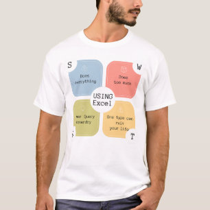 Camiseta Humor de Excel Asistente para Excel Hoja de cá