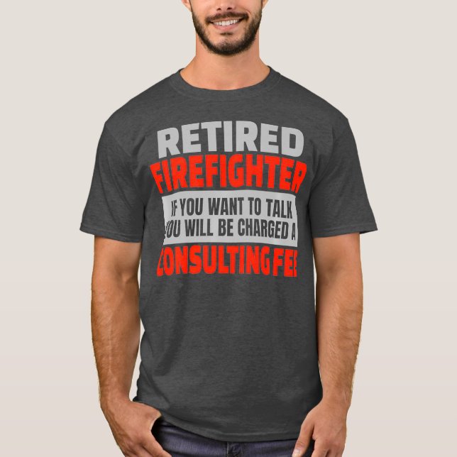 Camiseta Humor de Fiesta de retiro divertido de bombero jub (Anverso)