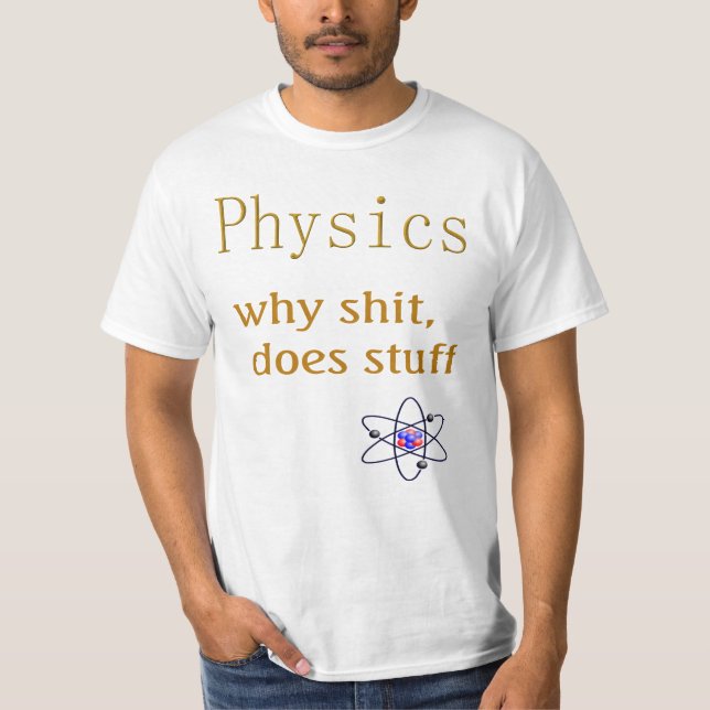Camiseta humor de física (Anverso)