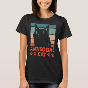 Camiseta Humor de gato antisocial gato gatito gatito gatito