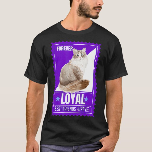 Camiseta Humor de gato Cita a gato siberiano recolectar sel (Anverso)