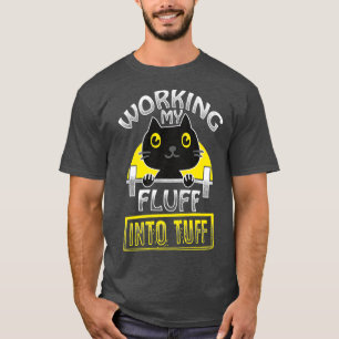 Camiseta Humor De Gato De Halterofilia Gracioso Tuff Kitten