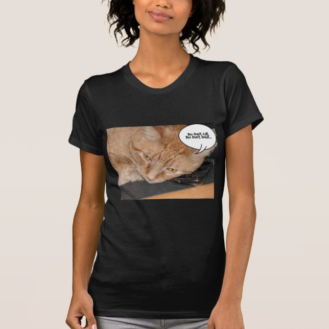 Camiseta Humor de gato naranja Tabby (Anverso)