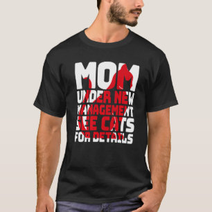 Camiseta Humor de gato sarcástico Mamá bajo nueva administr