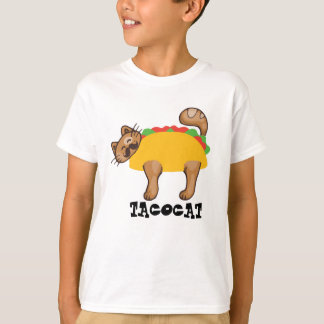 Camiseta Humor de gato taco Unisex camiseta, gráfico de col