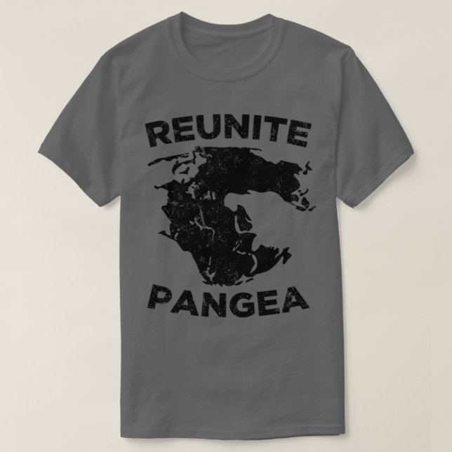 Camiseta Humor de geología de la pangea de reunión (Diseño del anverso)