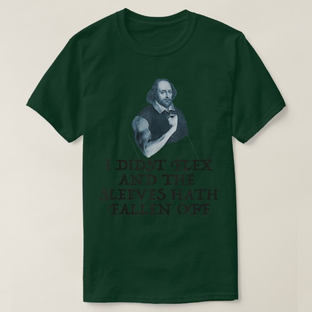 Camiseta Humor de gimnasia de Shakespeare (Diseño del anverso)