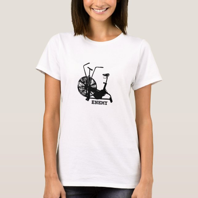 Camiseta Humor de gimnasio blanco negro entrenamiento diver (Anverso)