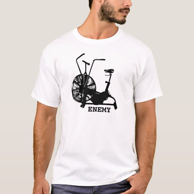 Camiseta Humor de gimnasio blanco negro entrenamiento diver (Anverso)