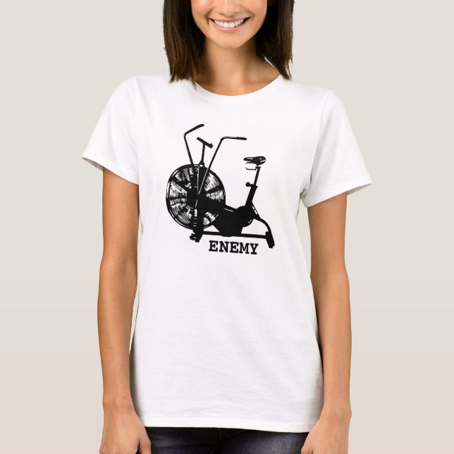 Camiseta Humor de gimnasio blanco negro entrenamiento diver (Anverso)
