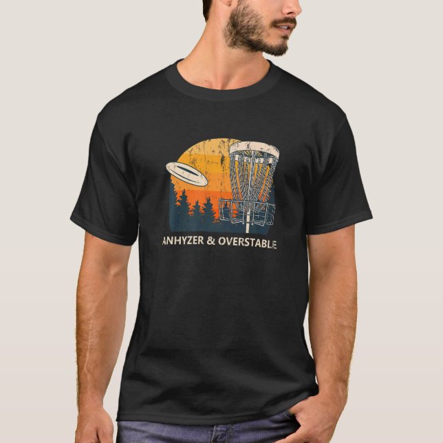 Camiseta Humor de golf de disco sobreestable Anhyzer & Over (Anverso)