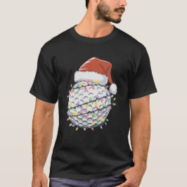 Camiseta Humor de Golf de Santa Navidad Golfista Mujeres Ho
