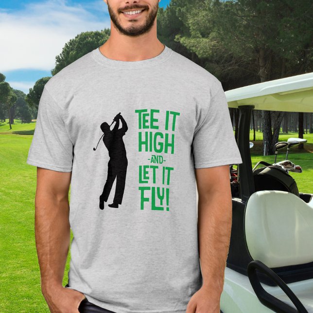 Camiseta Humor de golf divertida cita deportiva verde negro (Golfer Golf Humor Funny Sports Quote Black Green T-Shirt)