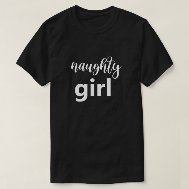 Camiseta Humor de gran fuente de humor de Chica travieso y  (Diseño del anverso)