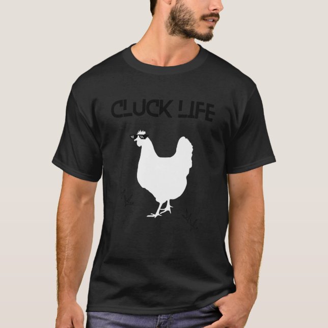 Camiseta Humor de granjero de hobby de pollo gordo (Anverso)