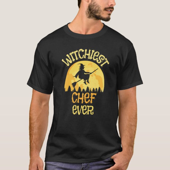 Camiseta Humor de Halloween de Chef Witch (Anverso)