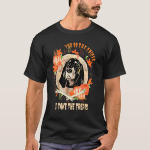 Camiseta Humor de Halloween para el dueño de perro negro y 