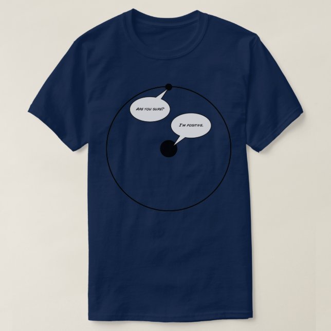 Camiseta Humor de hidrógeno 2 (Diseño del anverso)