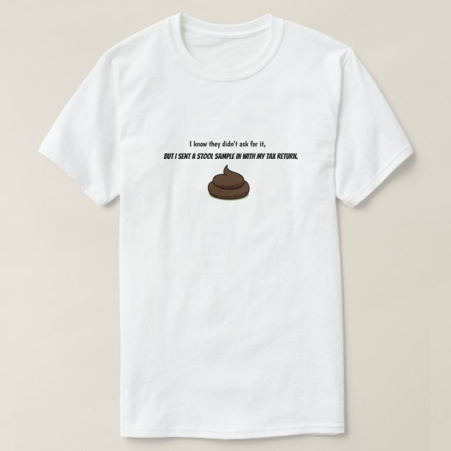 Camiseta Humor de impuestos (Diseño del anverso)