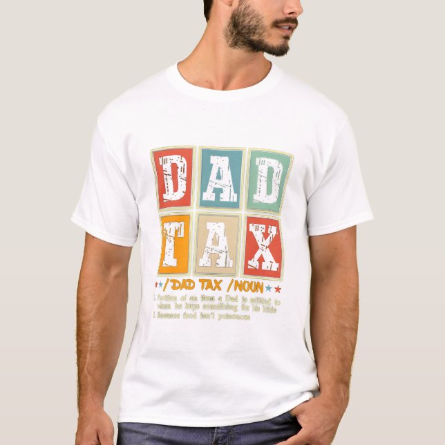 Camiseta Humor de infusiones para la comida cómica de Dad T (Anverso)