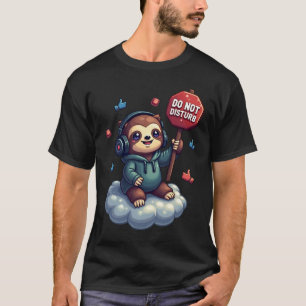 Camiseta Humor de introvertido Arte en píxeles Perezoso Aur