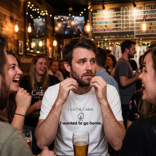 Camiseta Humor de Introvertido Llegué Vi Quería Irme a Casa