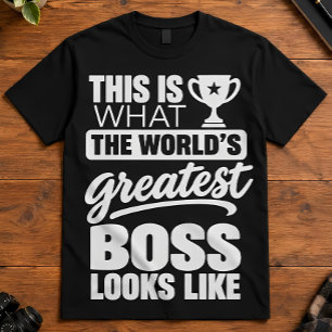Camiseta Humor de jefe cómo se ve el mejor jefe del mundo