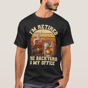 Camiseta Humor de jubilación de whisky y cigarro vintage pa