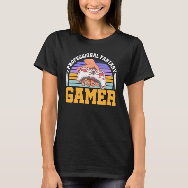 Camiseta Humor de juego de fantasía profesional con juego r (Anverso)