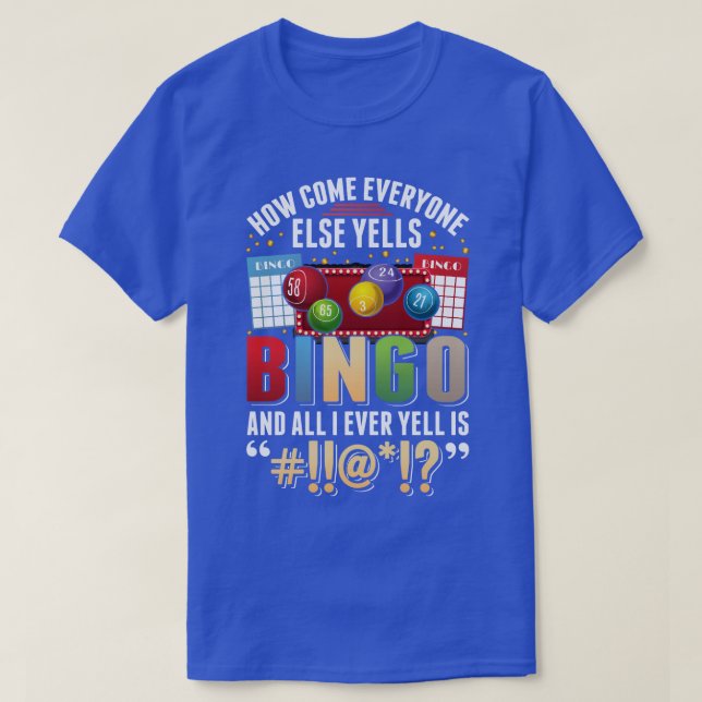 Camiseta Humor de jugador de bingo sarcástico Hombres Bingo (Diseño del anverso)