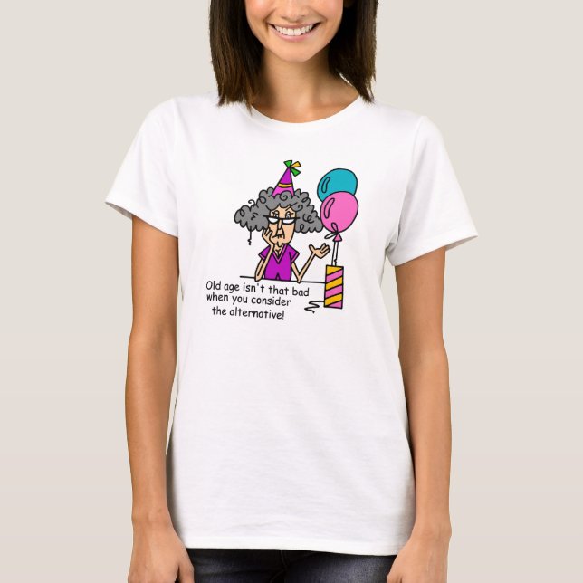 Camiseta Humor de la alternativa del cumpleaños (Anverso)
