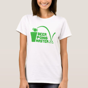 Camiseta Humor de la camiseta, amo de Pong de la cerveza