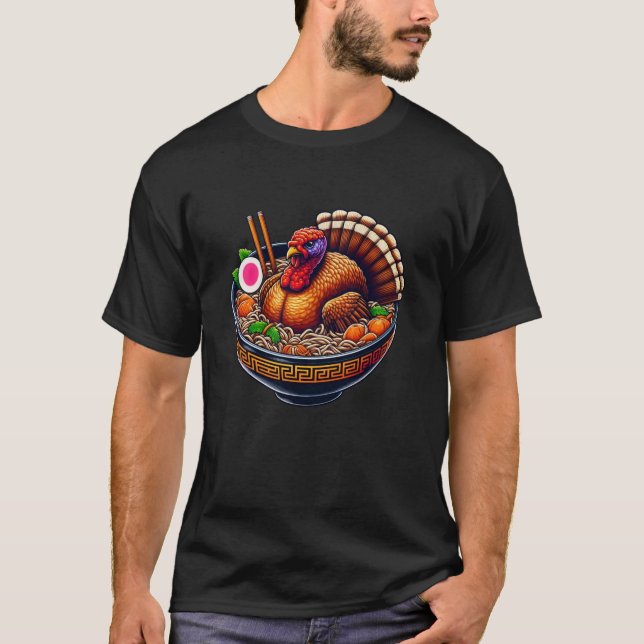 Camiseta Humor de la cena de Acción de Gracias, curiosa Tur (Anverso)