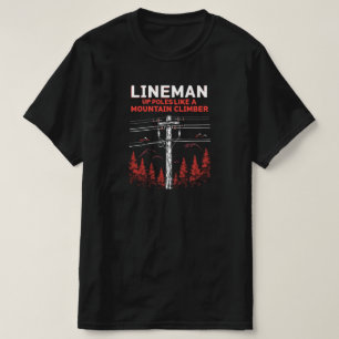 Camiseta Humor de Lineman: Los polacos como un alpinista