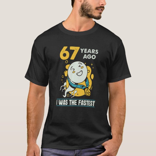 Camiseta Humor De Los Hombres De Cumpleaños Hace 67 Años Er (Anverso)
