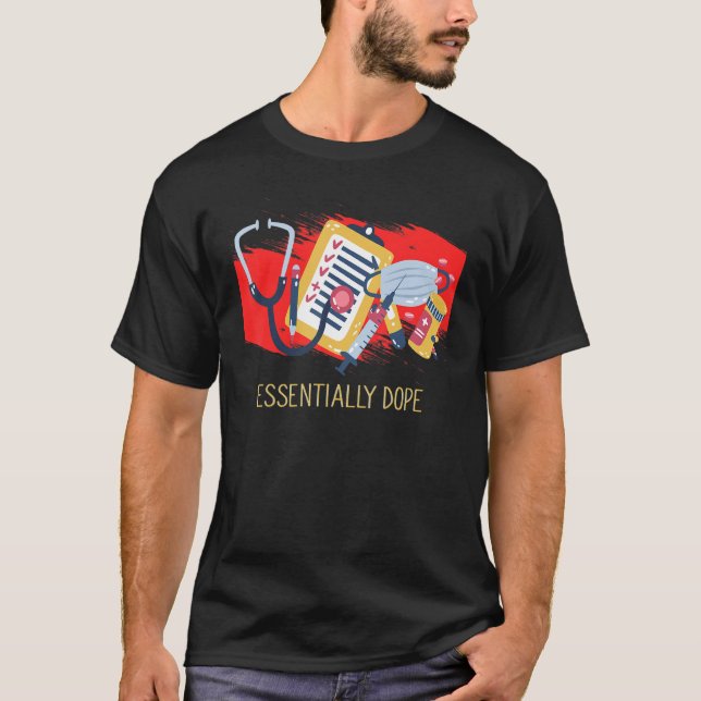Camiseta Humor de los trabajadores sanitarios del personal  (Anverso)