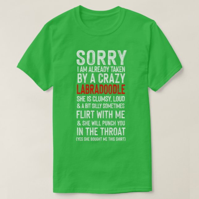 Camiseta Humor de meme de Labradle loco (Diseño del anverso)