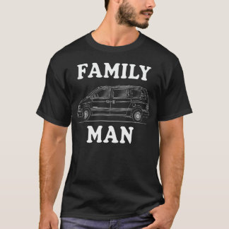 Camiseta Humor de Minivan para Hombre de Familia para Fans