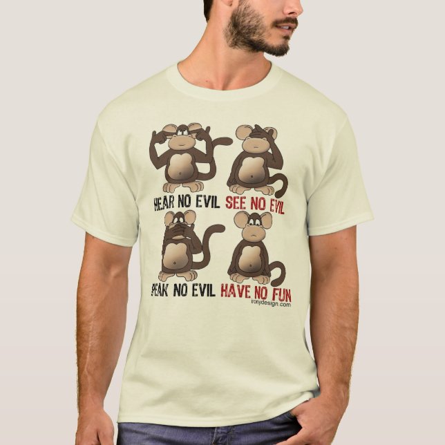 Camiseta Humor de monos sabios (Anverso)
