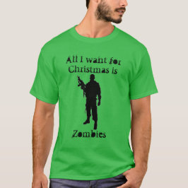 Camiseta Humor de Navidad Zombies para Navidad