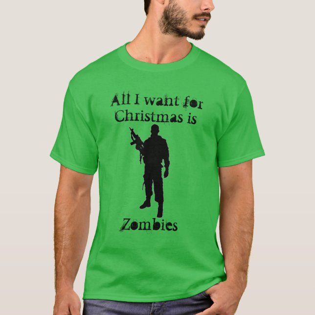 Camiseta Humor de Navidad Zombies para Navidad (Anverso)