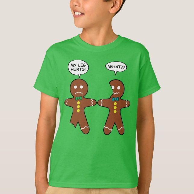 Camiseta Humor de Navidades de galletas de pan de jengibre  (Anverso)