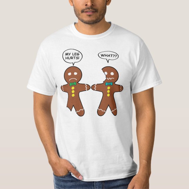 Camiseta Humor de Navidades de galletas de pan de jengibre (Anverso)