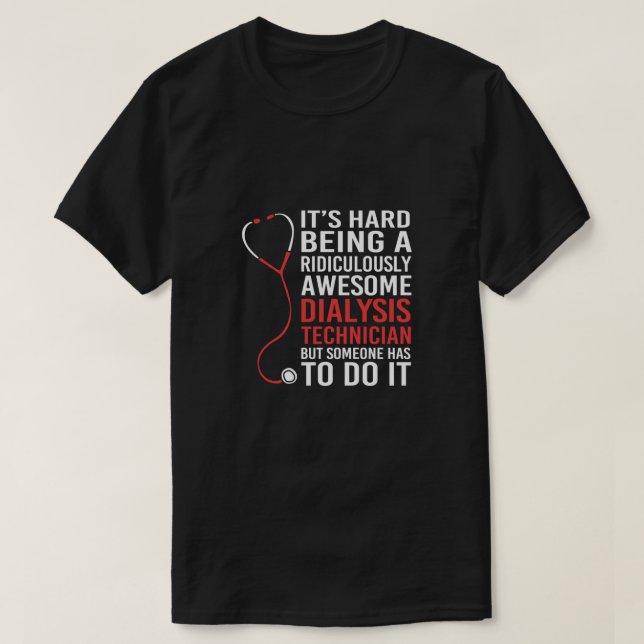 Camiseta Humor de nefrología divertida Diálisis renal Tech (Diseño del anverso)