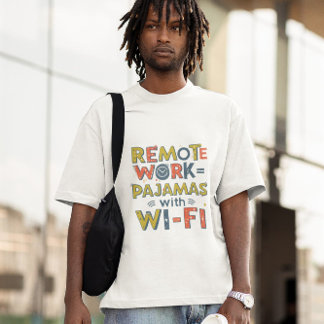 Camiseta Humor de oficina remota - Funny Work Giftty